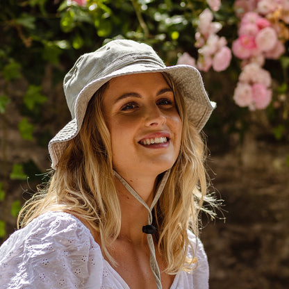 Sombrero plegable de algodón Booney de Jaxon & James - Beige