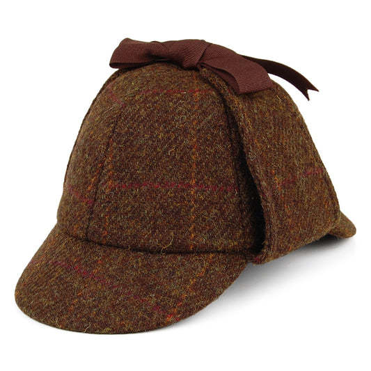 Gorra Sherlock Holmes de harris tweed de Failsworth - Verde-Multi
