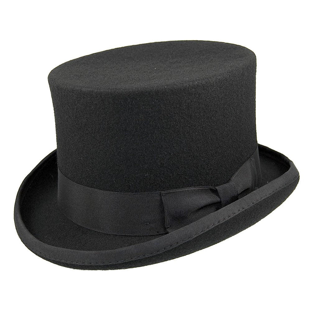 Sombrero de copa Mid Crown de Jaxon & James - Negro