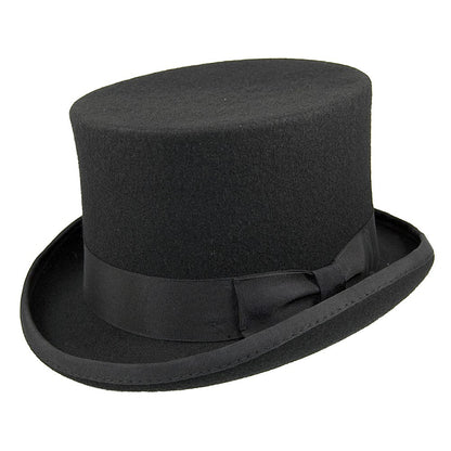 Sombrero de copa Mid Crown de Jaxon & James - Negro