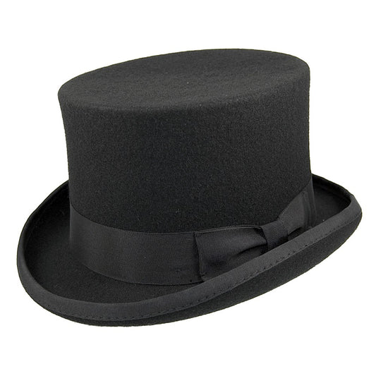 Sombrero de copa Mid Crown de Jaxon & James - Negro