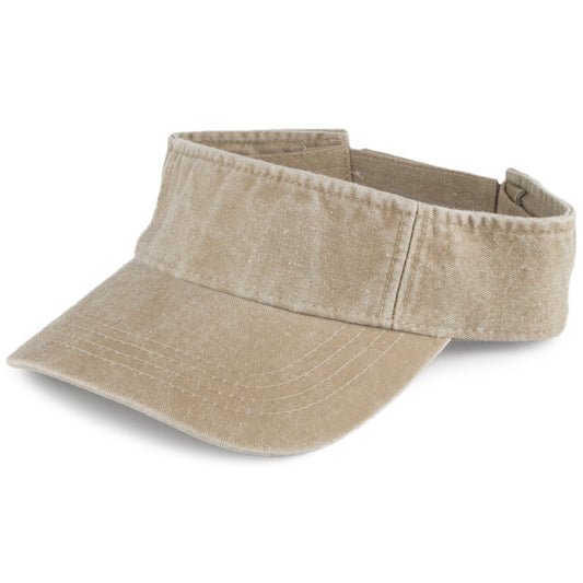Visera de sarga de algodón de Dorfman Pacific - Kaki