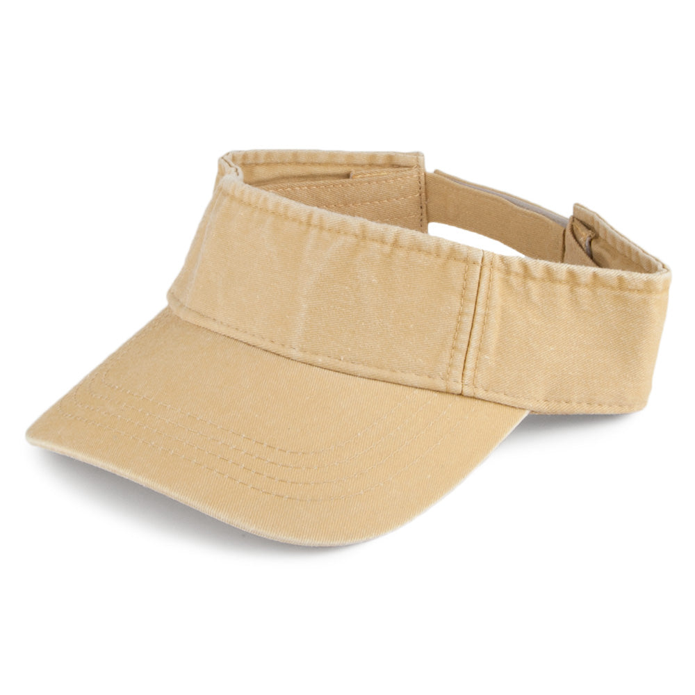 Visera de sarga de algodón de Dorfman Pacific - Amarillo