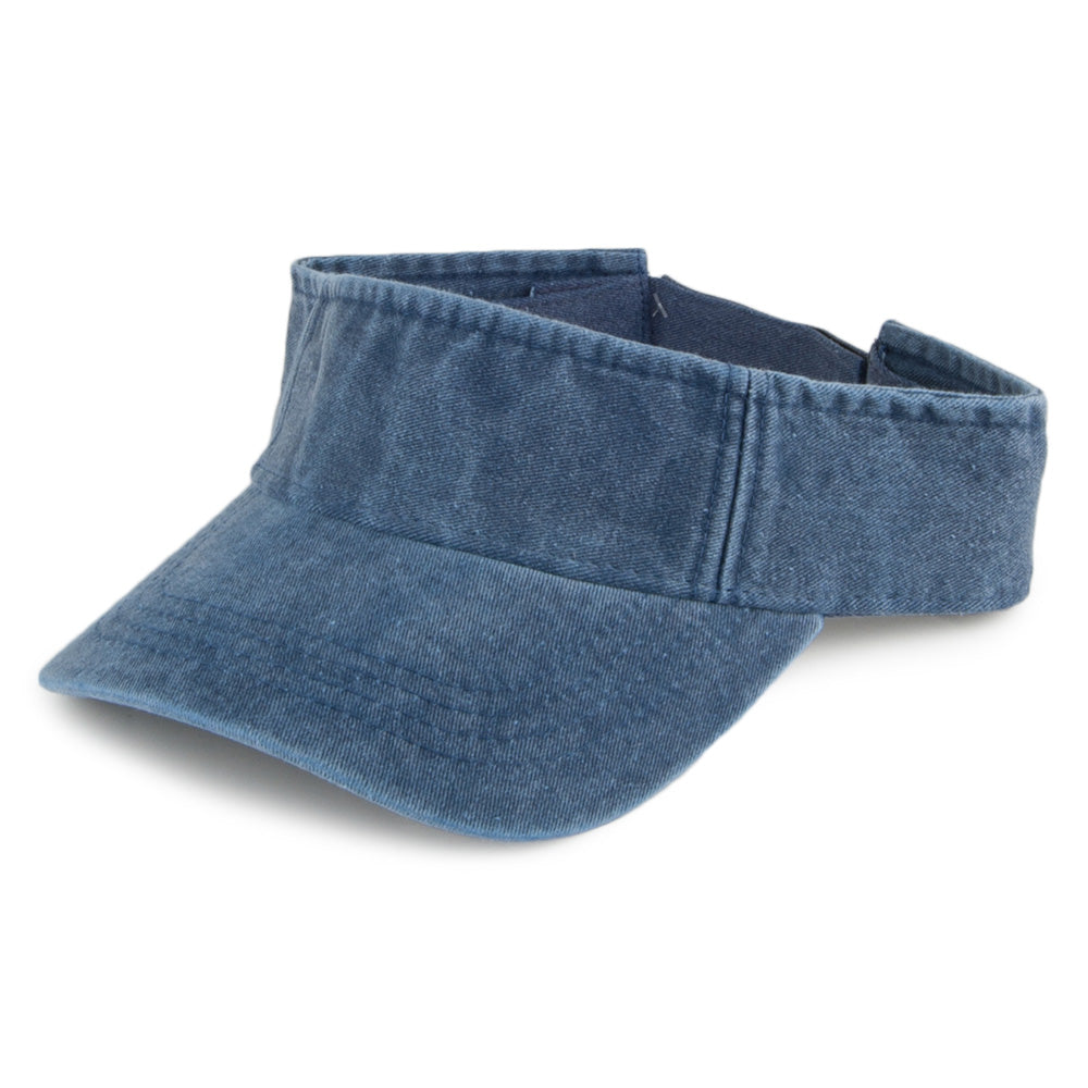 Visera de sarga de algodón de Dorfman Pacific - Azul Marino