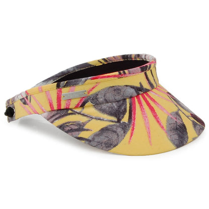 Visera Palm Tree Print de Seeberger - Amarillo