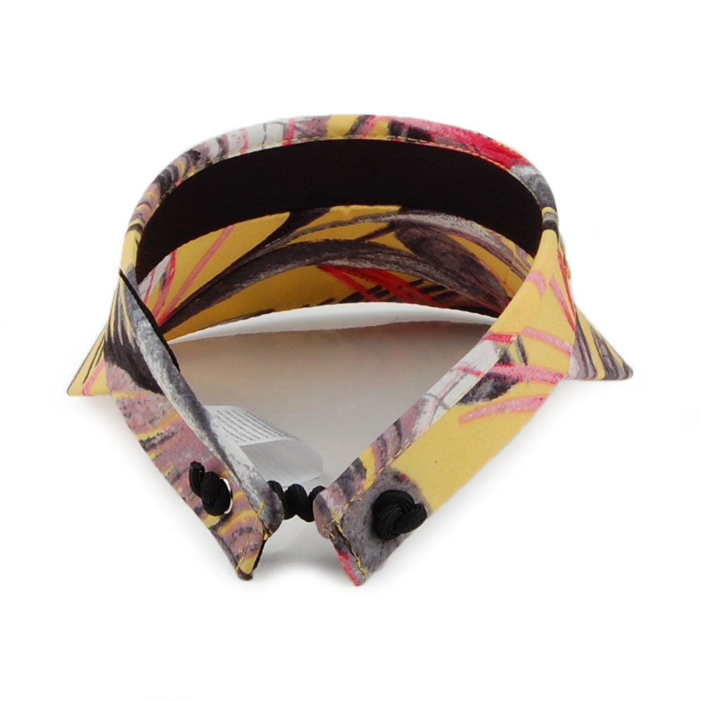 Visera Palm Tree Print de Seeberger - Amarillo
