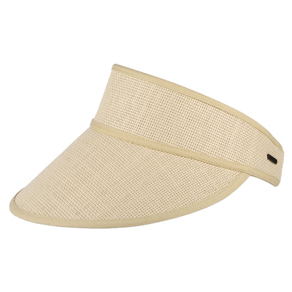 Visera Newport de paja toyo de Brixton - Natural