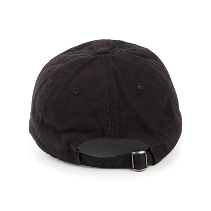 Gorra de béisbol de algodón lavado - Negro