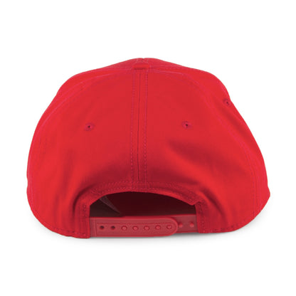 Gorra Snapback Core de sarga de algodón de Converse - Rojo