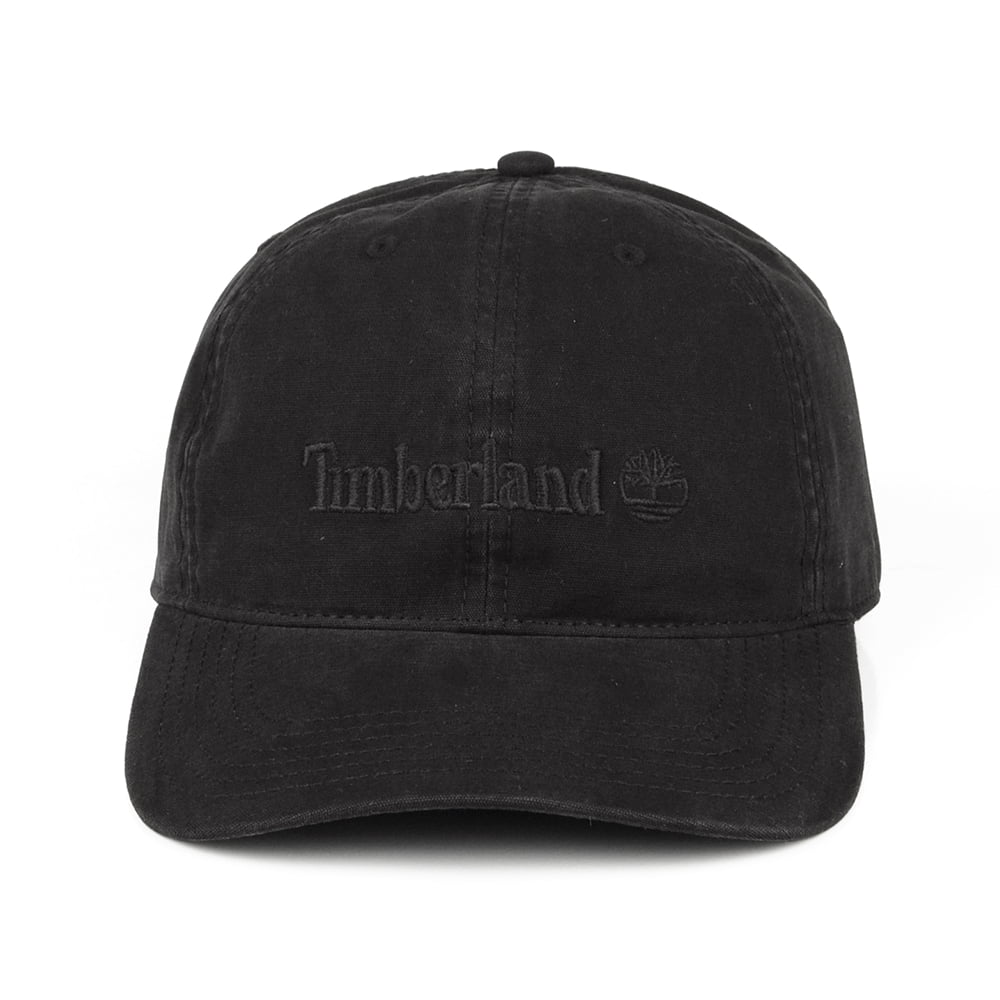 Gorra de béisbol Cooper Hill de lona de algodón de Timberland - Negro