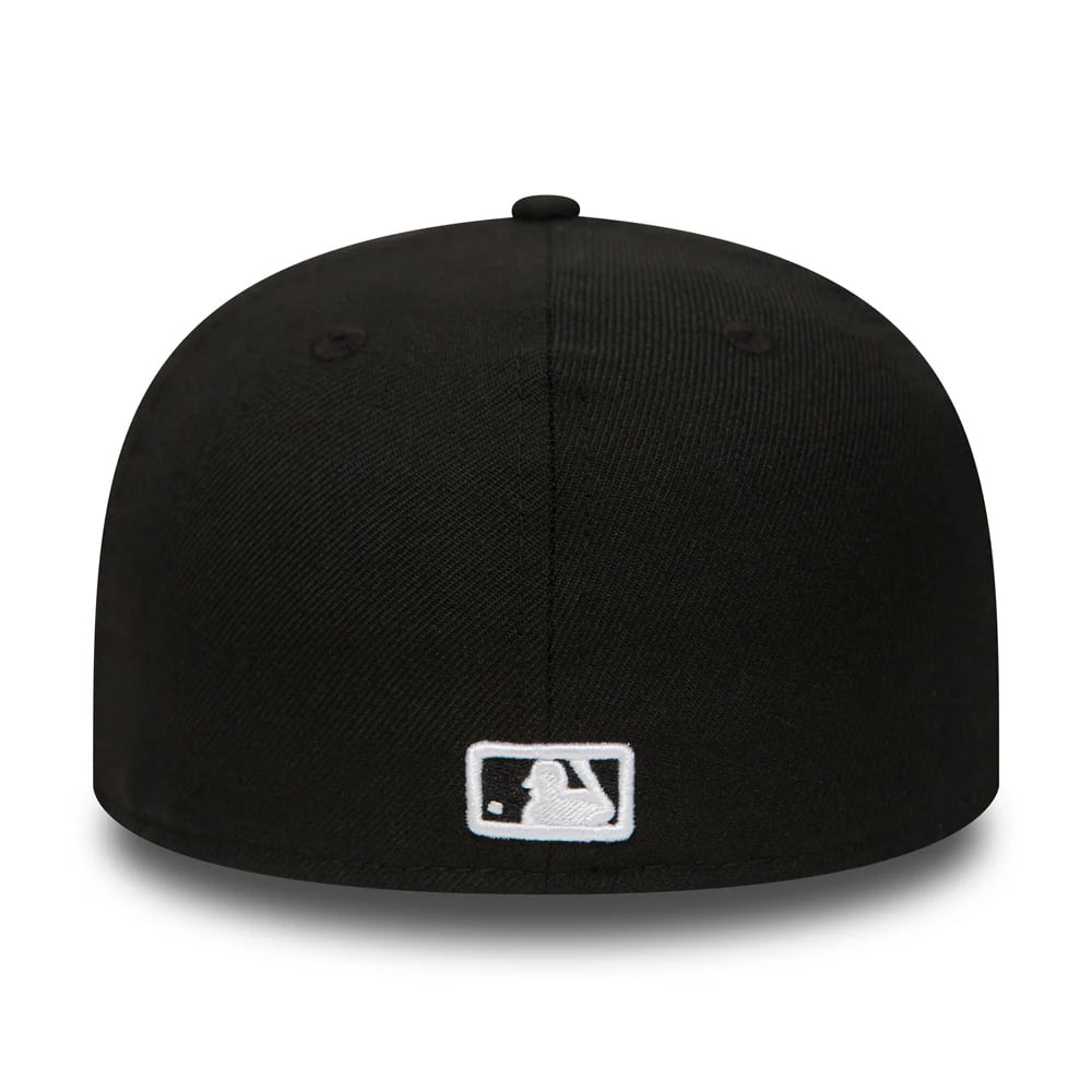 Gorra de béisbol 59FIFTY MLB Basic Atlanta Braves New Era-Negro-Blanco
