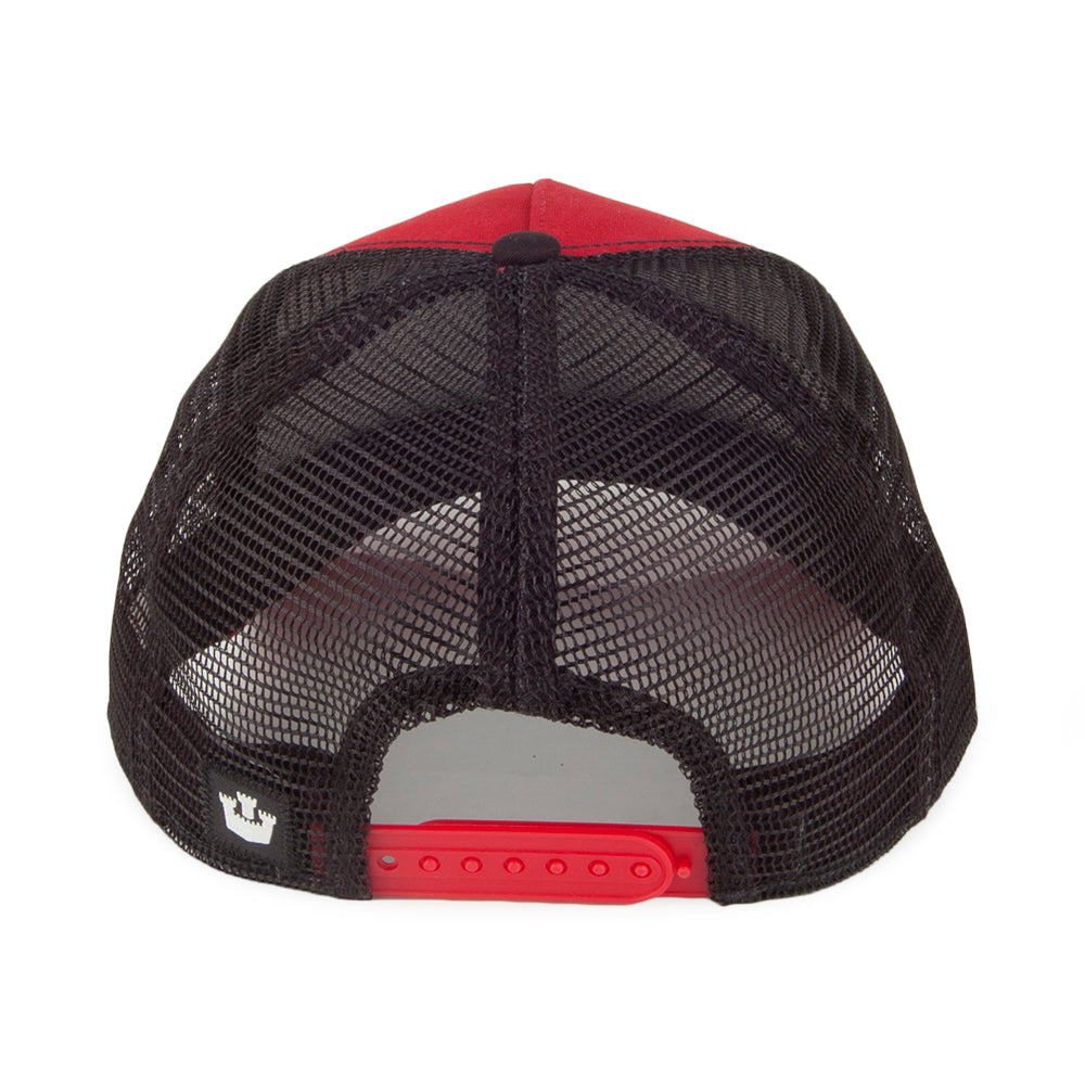 Gorra Trucker Pecker de Goorin Bros. - Rojo-Negro