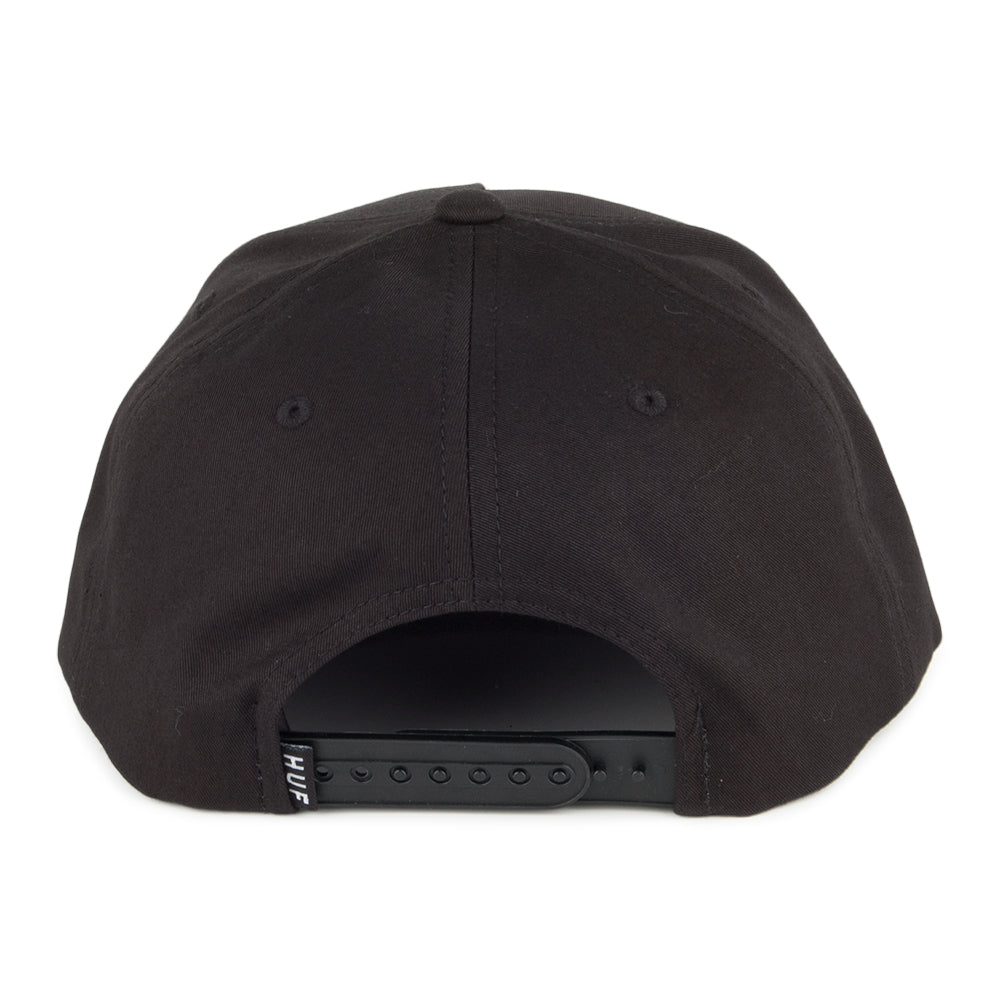Gorra Snapback Triple Triangle de HUF - Negro