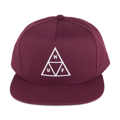 Gorra Snapback Triple Triangle de HUF - Burdeos