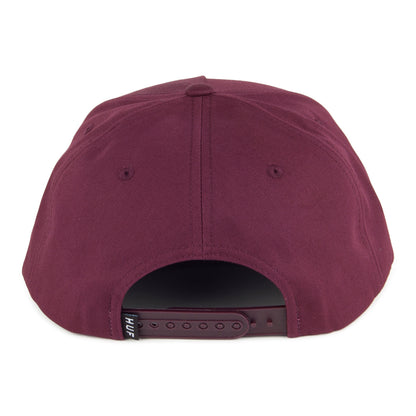 Gorra Snapback Triple Triangle de HUF - Burdeos