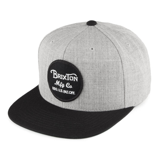 Gorra Snapback Wheeler de Brixton - Gris-Negro
