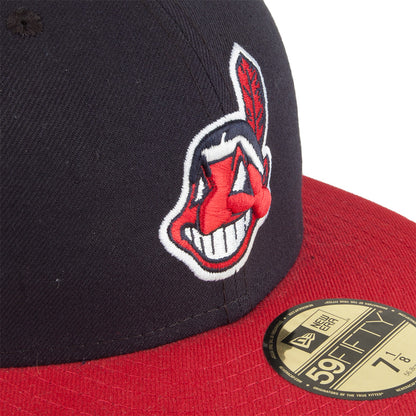 Gorra de béisbol 59FIFTY On Field Cleveland Indians de New Era - Azul-Rojo