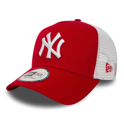 Gorra Trucker A-Frame MLB Clean Trucker New York Yankees de New Era - Rojo