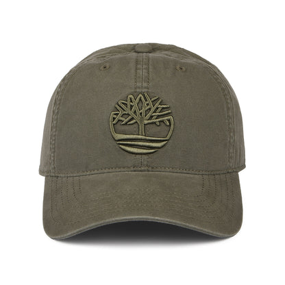 Gorra de béisbol Soundview de lona de algodón de Timberland - Verde Oliva