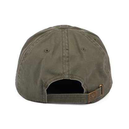 Gorra de béisbol Soundview de lona de algodón de Timberland - Verde Oliva