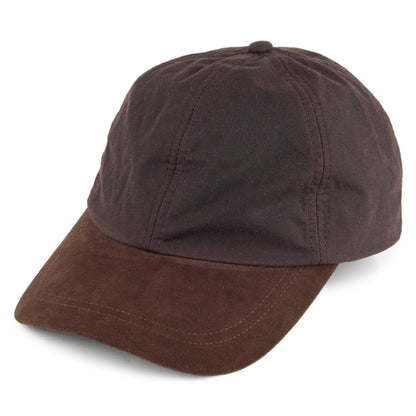 Gorra de béisbol de algodón encerado británico de Failsworth - Marrón