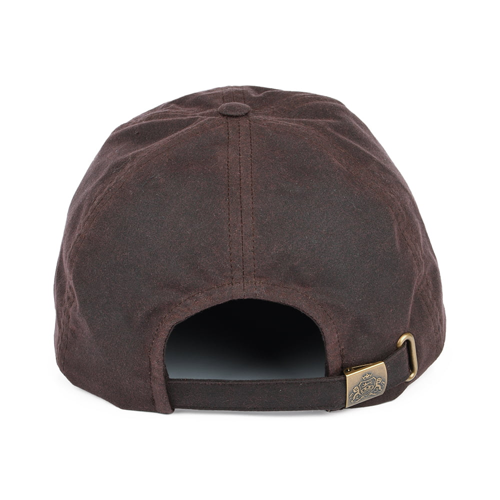 Gorra de béisbol de algodón encerado británico de Failsworth - Marrón