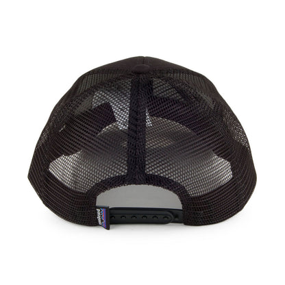 Gorra Trucker P-6 Logo de algodón orgánico de Patagonia - Negro