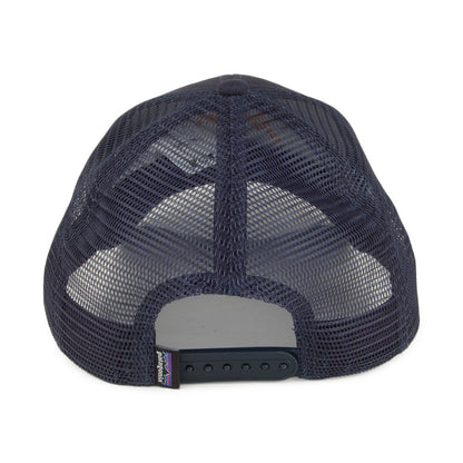 Gorra Trucker P-6 Logo de algodón orgánico de Patagonia - Azul Marino