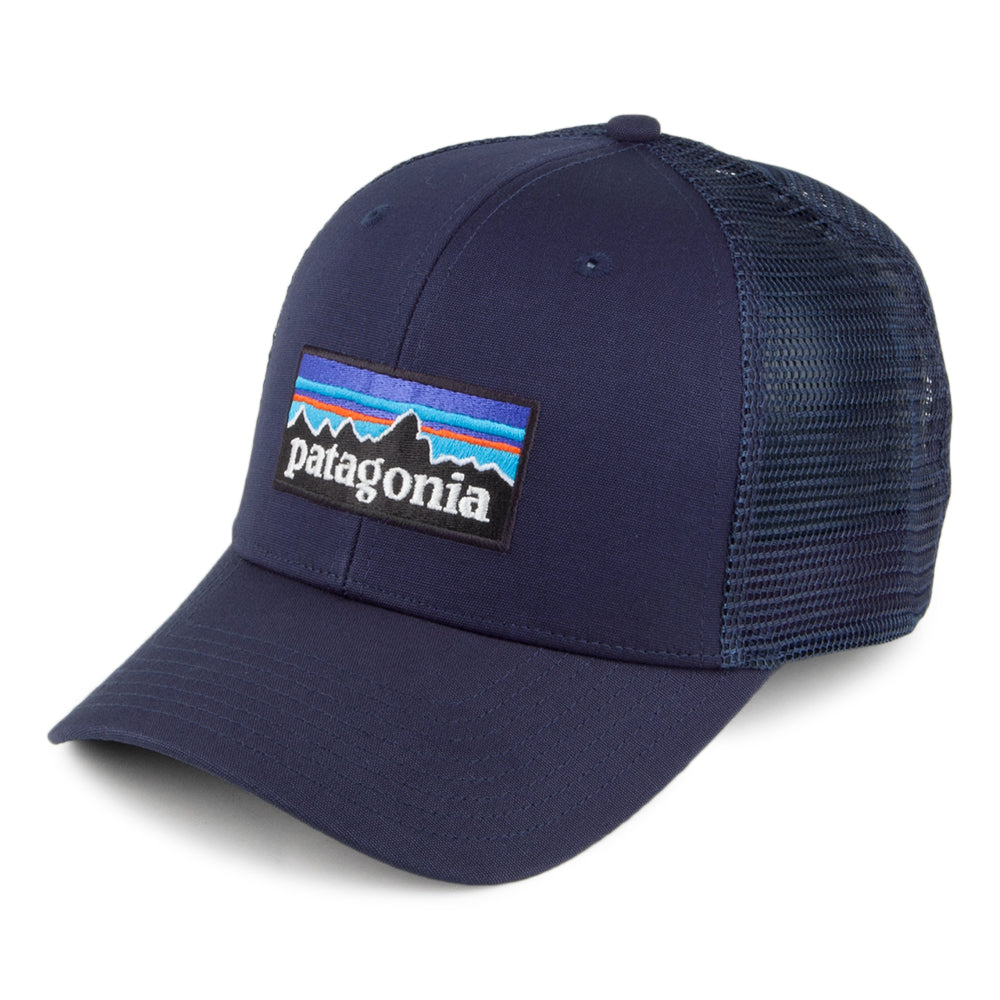 Gorra Trucker P-6 Logo de algodón orgánico de Patagonia - Azul Marino