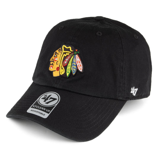 Gorra de béisbol NHL Clean Up Chicago Blackhawks de 47 Brand - Negro