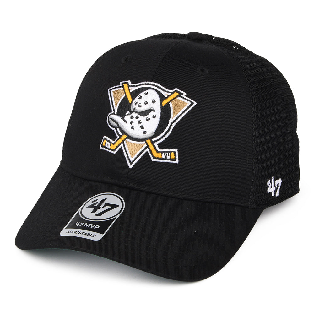 Gorra Trucker Branson MVP Anaheim Ducks de 47 Brand - Negro