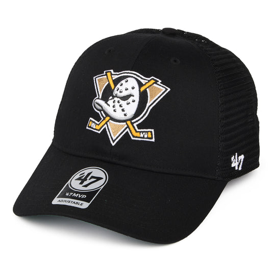 Gorra Trucker Branson MVP Anaheim Ducks de 47 Brand - Negro