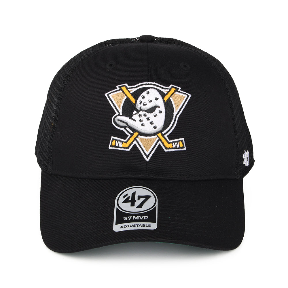 Gorra Trucker Branson MVP Anaheim Ducks de 47 Brand - Negro