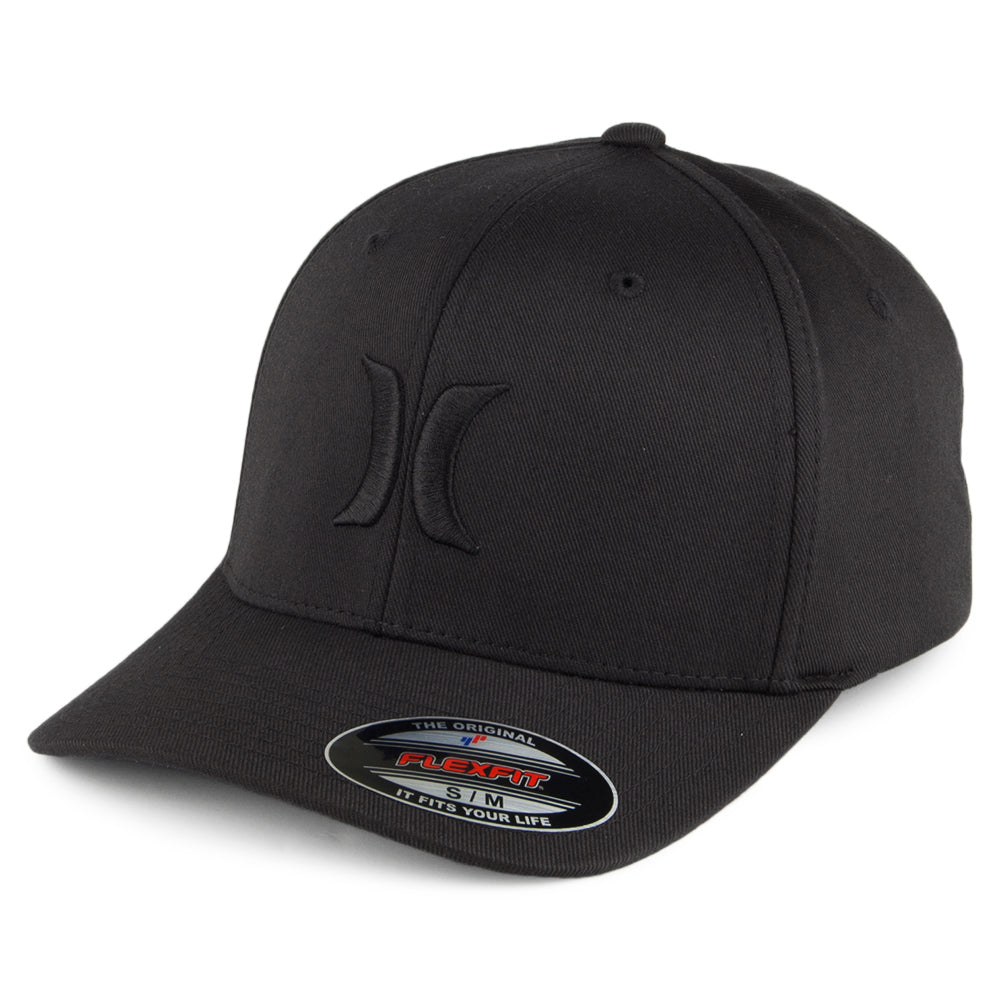 Gorra de béisbol Flexfit One & Only de Hurley Hats - Negro sobre Negro