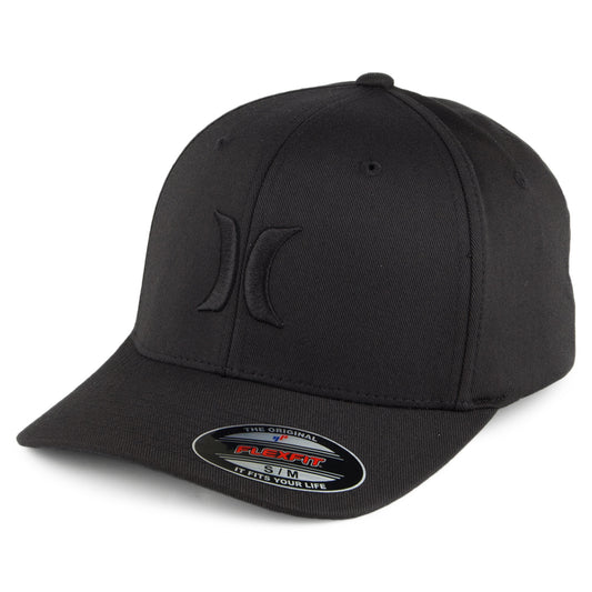 Gorra de béisbol Flexfit One & Only de Hurley Hats - Negro sobre Negro