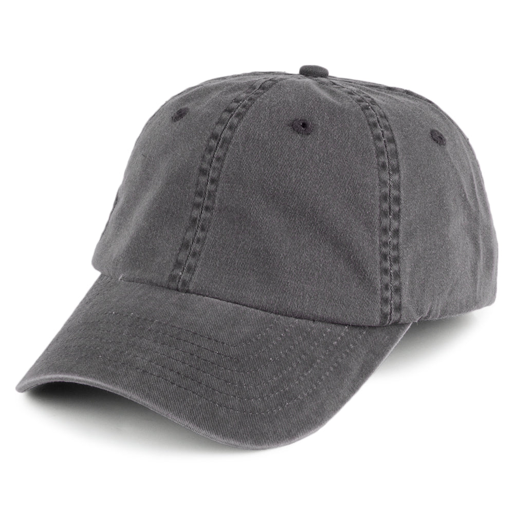 Gorra de béisbol Vintage de algodón de Village Hats - Negro