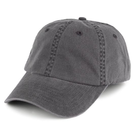 Gorra de béisbol Vintage de algodón de Village Hats - Negro