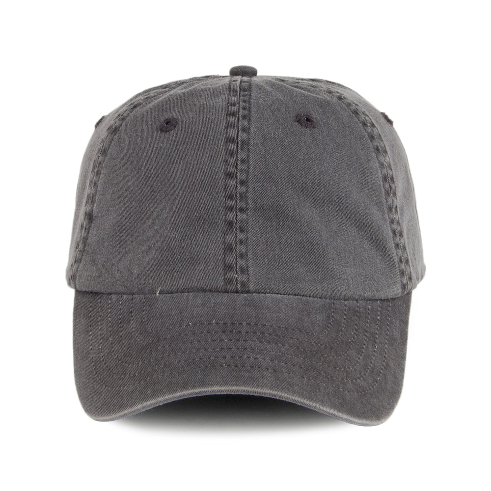 Gorra de béisbol Vintage de algodón de Village Hats - Negro