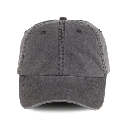 Gorra de béisbol Vintage de algodón de Village Hats - Negro