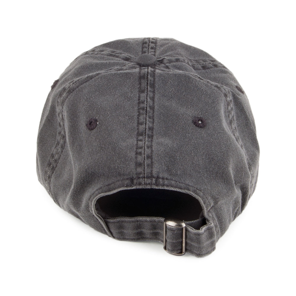 Gorra de béisbol Vintage de algodón de Village Hats - Negro