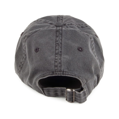 Gorra de béisbol Vintage de algodón de Village Hats - Negro