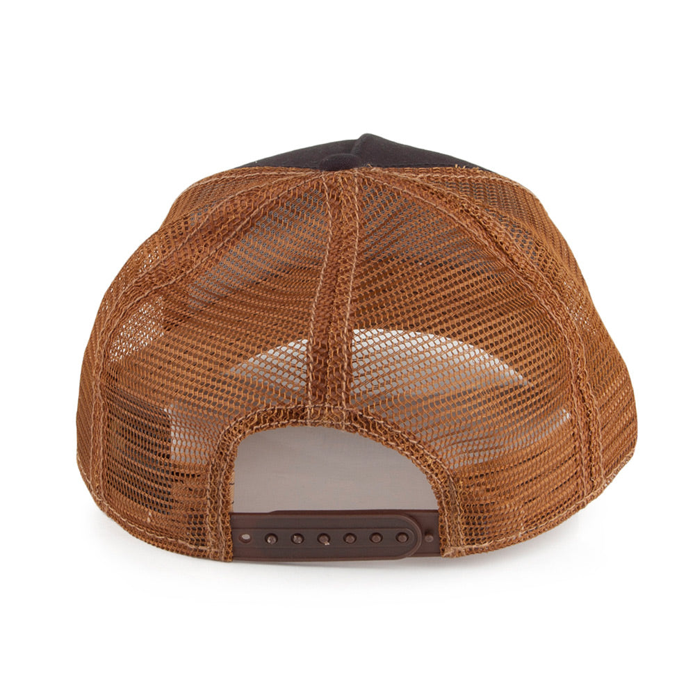 Gorra Trucker Bad Ass de Goorin Bros. - Negro-Marrón