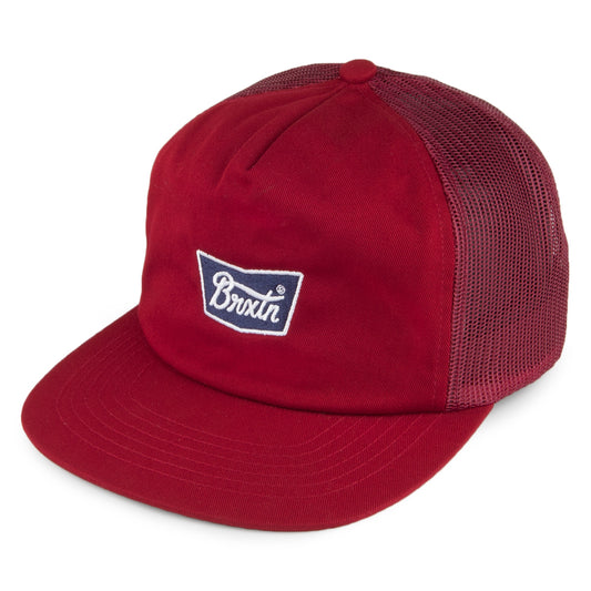 Gorra Trucker Stith de Brixton - Burdeos
