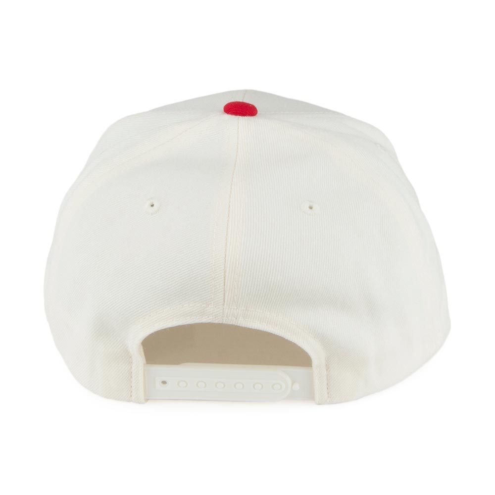 Gorra Oath III de Brixton Hats - Blanco-Rojo