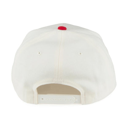 Gorra Oath III de Brixton Hats - Blanco-Rojo