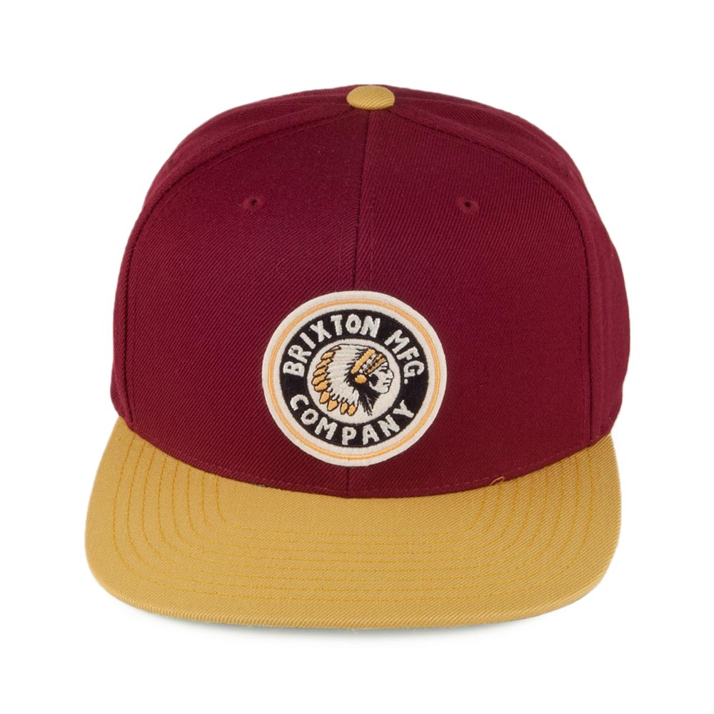 Gorra Snapback Rival de Brixton - Burdeos-Amarillo
