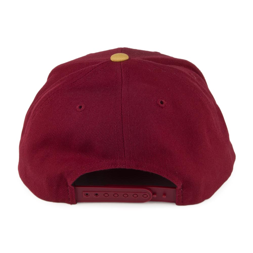 Gorra Snapback Rival de Brixton - Burdeos-Amarillo