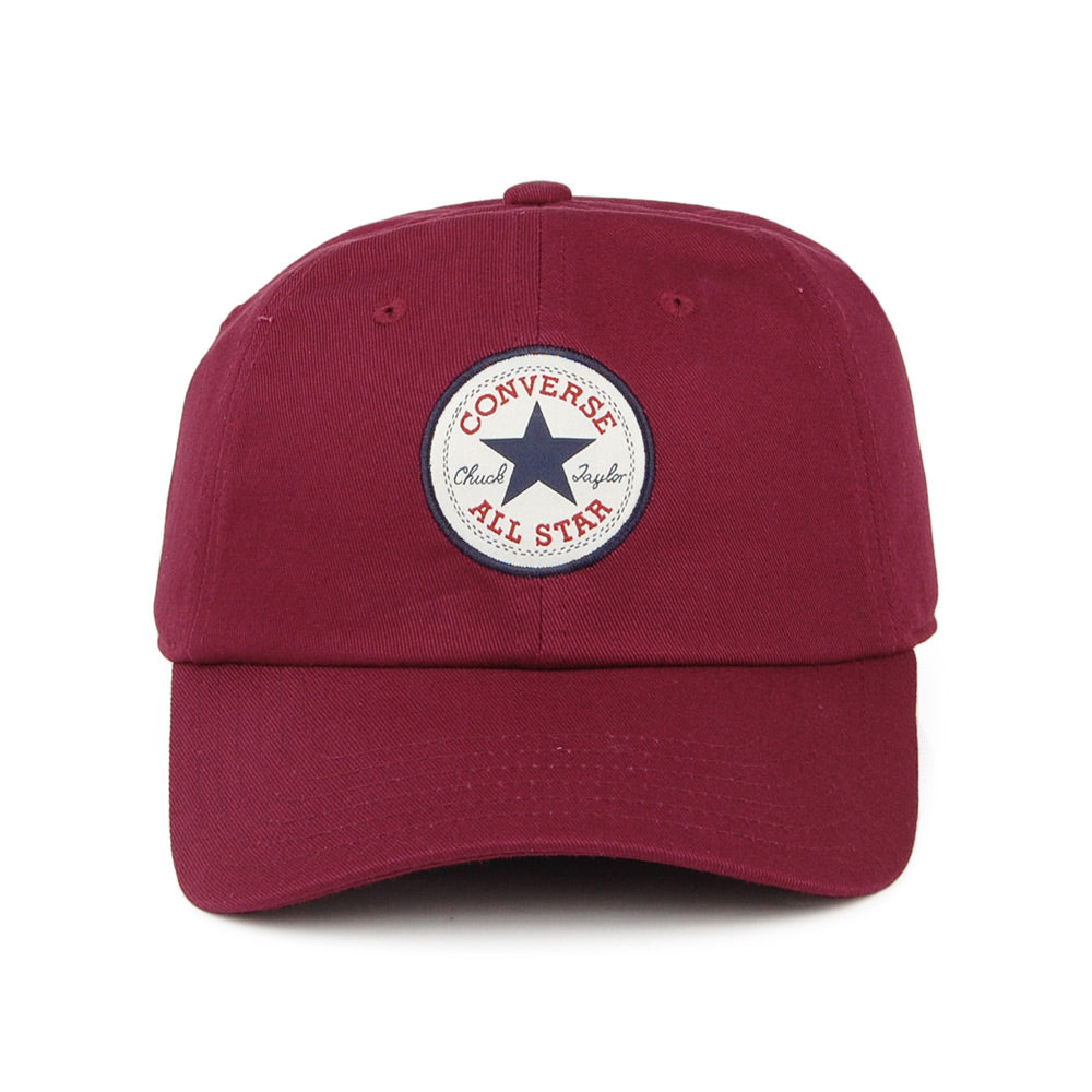 Gorra de béisbol Tip Off de algodón de Converse - Vino