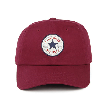 Gorra de béisbol Tip Off de algodón de Converse - Vino