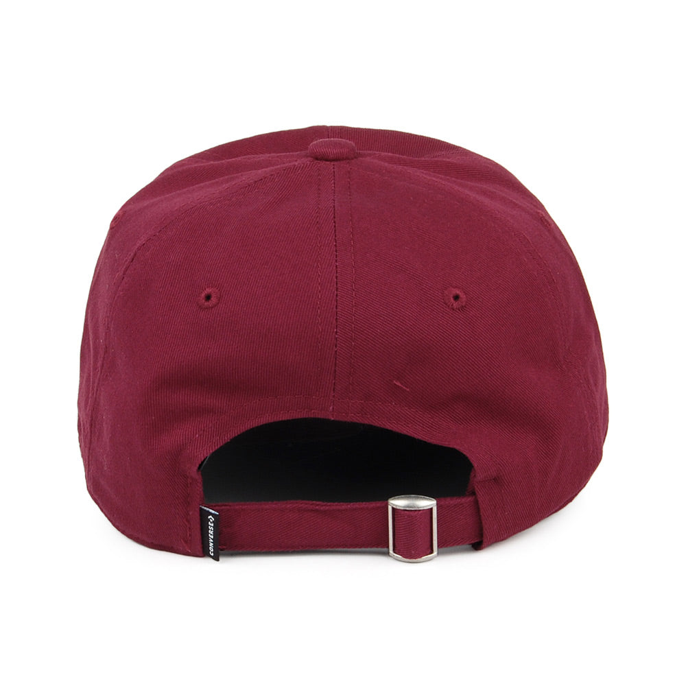 Gorra de béisbol Tip Off de algodón de Converse - Vino